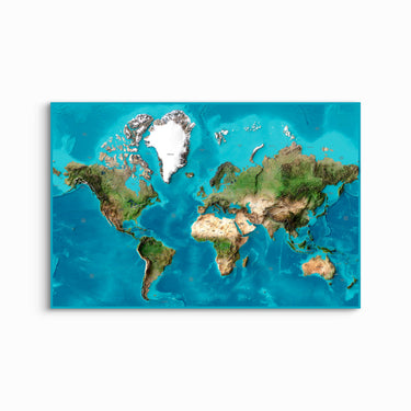 World Shaded Relief Maps